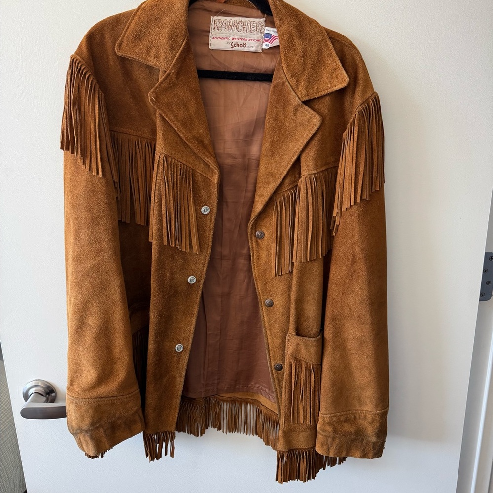 Women's Tan Fringe Jacket